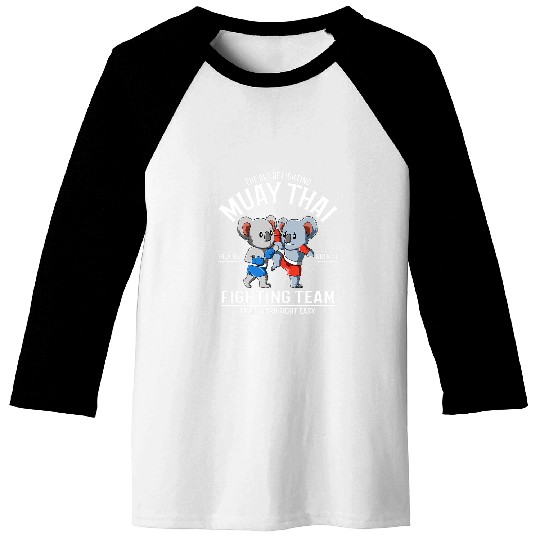 Funny Bear Funny Muay Thai Koala Fighters Cute Bears Baseball Tees