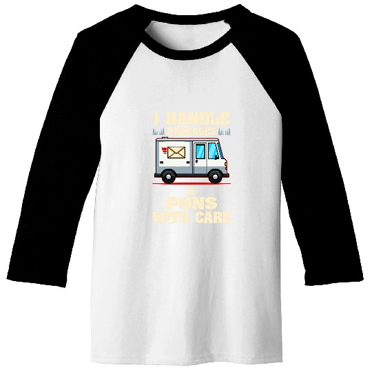 Mail Carrier Mailman Funny Postal Postman Joke Baseball Tees