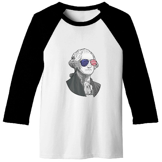 George Washington Founding Father Military Constitution Baseball Tees