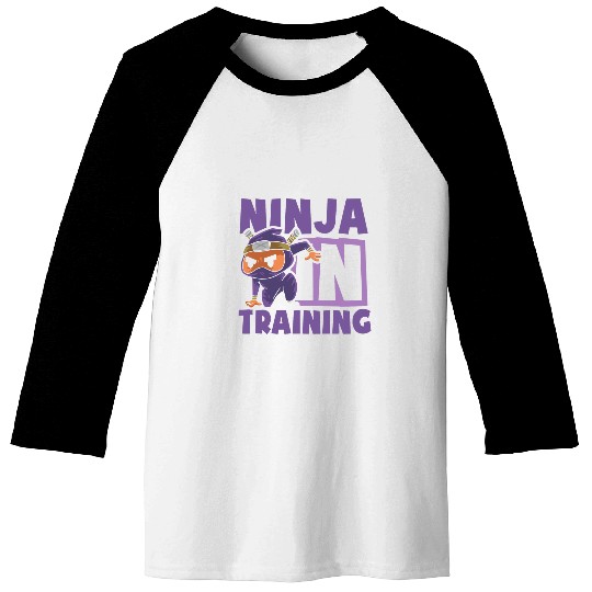 Ninja in Training design youth karate and Ninja Baseball Tees