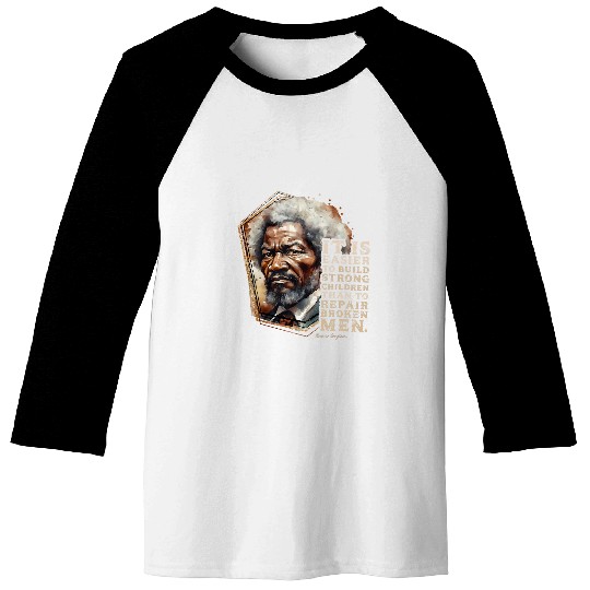 Frederick Douglass Make History Art Black History Month 1 Baseball Tees