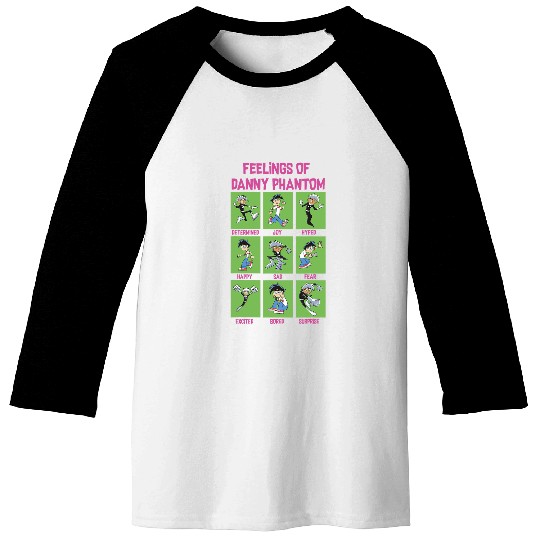 Danny Phantom The Feelings Of Danny Phantom Portrait Grid Baseball Tees