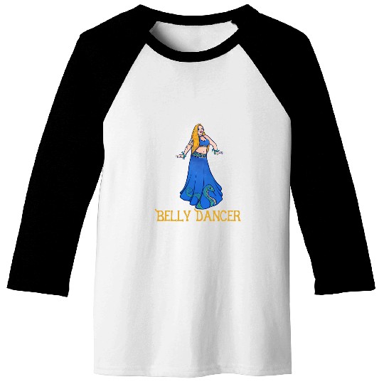 Belly Dance Art blue belly dance Baseball Tees