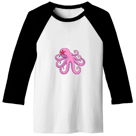 Octopuss Lover Starfish Baseball Tees
