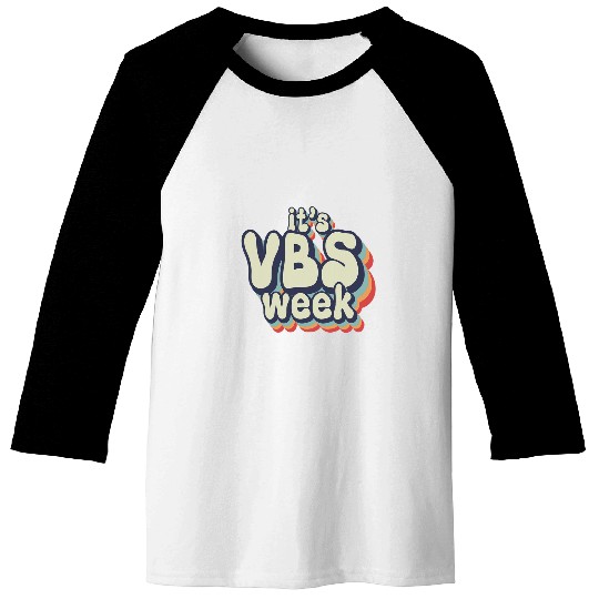 Its VBS Week Bella Canvas Vacation Bible School VBS Mode Kid Baseball Tees