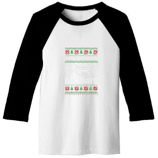 Reading Book All Booked Up For The Holidays Christmas Book Reading Lover 1 Reader Baseball Tees