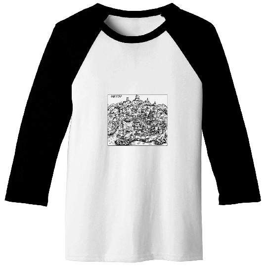 Historic Genoa Italy 1 Baseball Tees