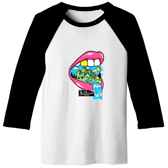 Big Mouth 2Pop Art Mountain Adventure Baseball Tees