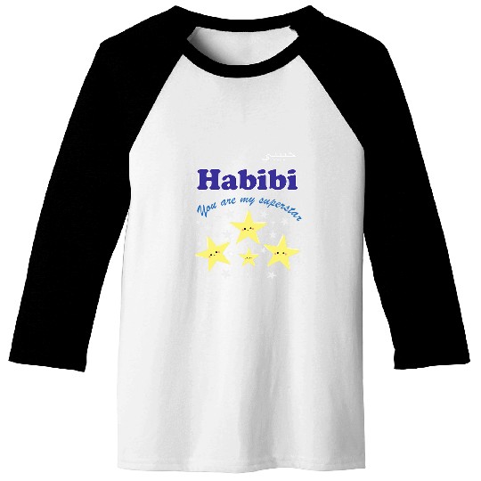 Habibi you are my superstar Arabic Baseball Tees