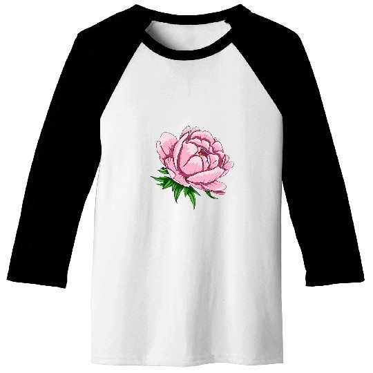 Beautiful Flower Peony Floral Design Pink Peonies Baseball Tees