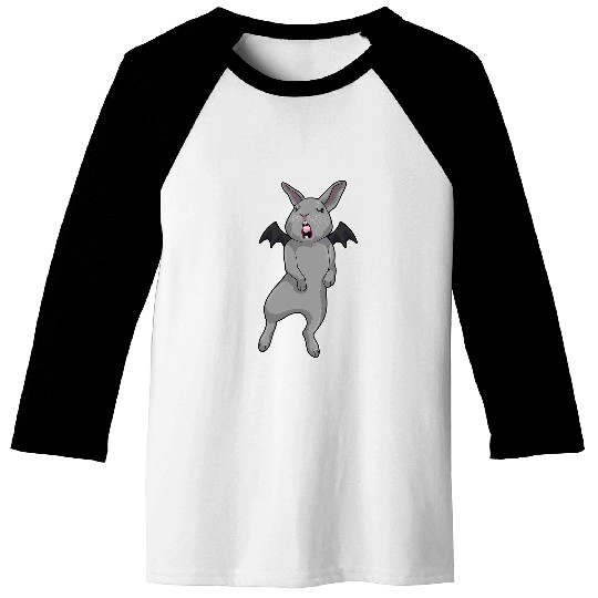 Rabbits Bat wings Baseball Tees
