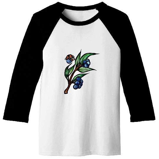 Blueberry Bee Art summertime bees I love the bees Baseball Tees
