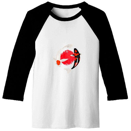 Tattoo Ink Japanese Koi Fish Tattoo vintages Art Baseball Tees