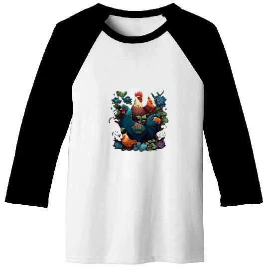 Gardening Plants and chickens 5 Baseball Tees