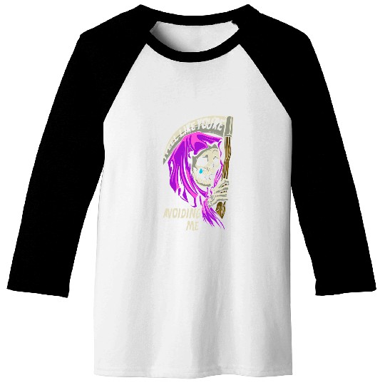 I Feel Like Your Avoiding Me Grim Reaper Satanic 213 Baseball Tees