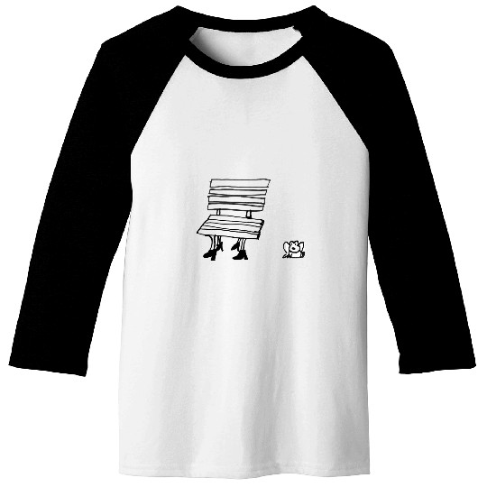 Bench with Uneasy Toad Baseball Tees