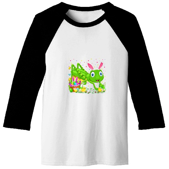 Grasshopper Easter Egg Hunting Easter Sunday Baseball Tees