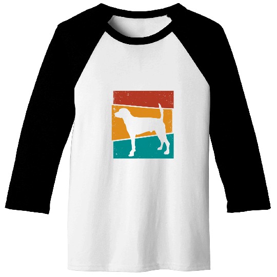 Retro English Foxhound I Foxhound Art I English Foxhound Baseball Tees