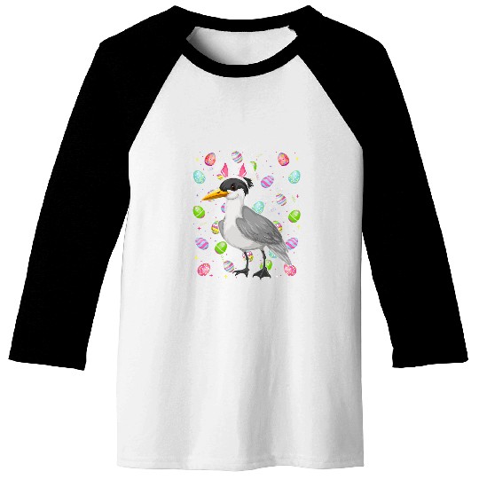 Seagull Lover Bird Easter Egg Lover Funny Seagull Easter Sunday Baseball Tees