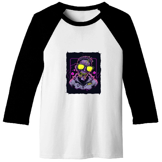Zombie Wearing Sunglasses Baseball Tees