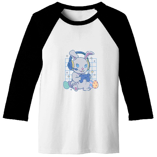 Rabbits Dolliger Gaming Rabbit Video Game Computer Video Game PC Baseball Tees