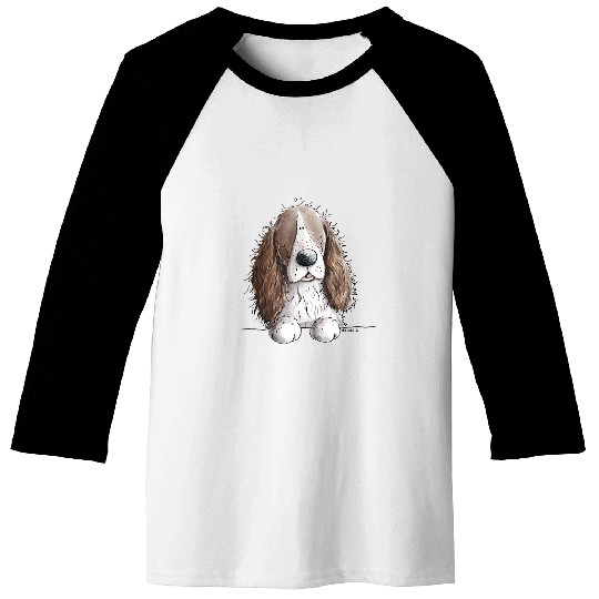 Happy English Springer Spaniel I Dog Lover Gift Baseball Tees