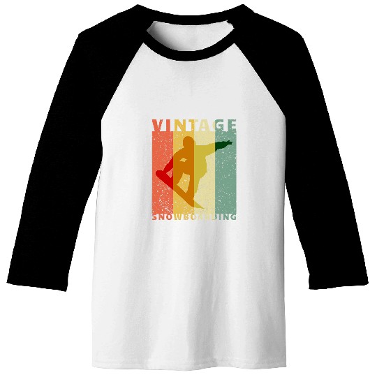 Skiing Ski vintages Snowboarding Jumping Snowboarder Baseball Tees