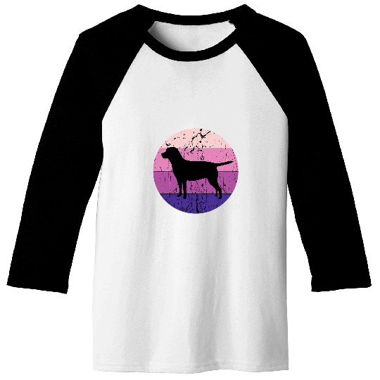 Labrador Lab Dog Golden Black Lab Labrador Lovers Owner Circular Retro Gift Baseball Tees