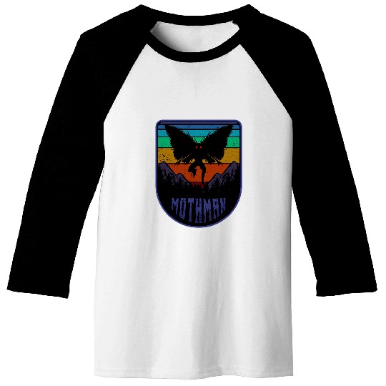 Mothman Cryptid Humanoid Creature Cryptidcore Folklore 78 Baseball Tees
