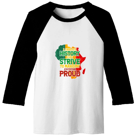 Black History Afrocentric Empowerment Baseball Tees
