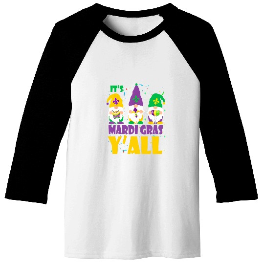 Three Gnomes Mardi Gras 2023 Baseball Tees