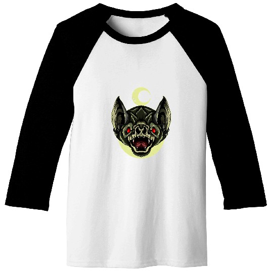 Vampire Bat Gothic Halloween Creepy Bat Lovers Darkness 231 Baseball Tees