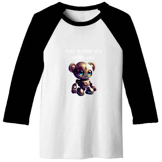 Programmer  For Coder Engineer Developer Robot Robotic 1 Baseball Tees