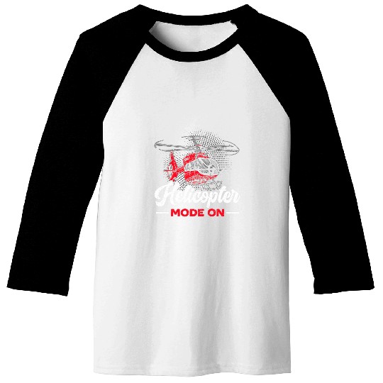 Helicopter Mode On Flight Instructor Aeronautics Aviator 1 Baseball Tees