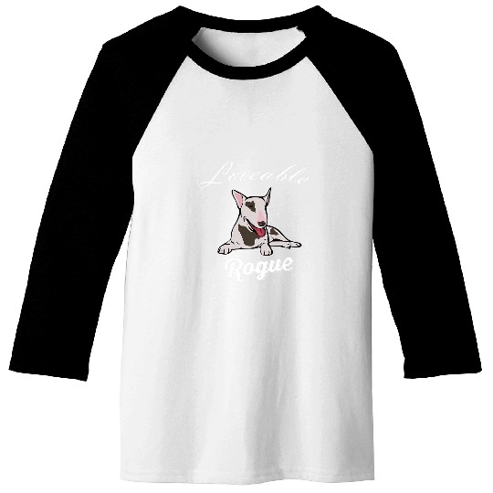 Loveable Rogue Bull Terrier 359 Baseball Tees