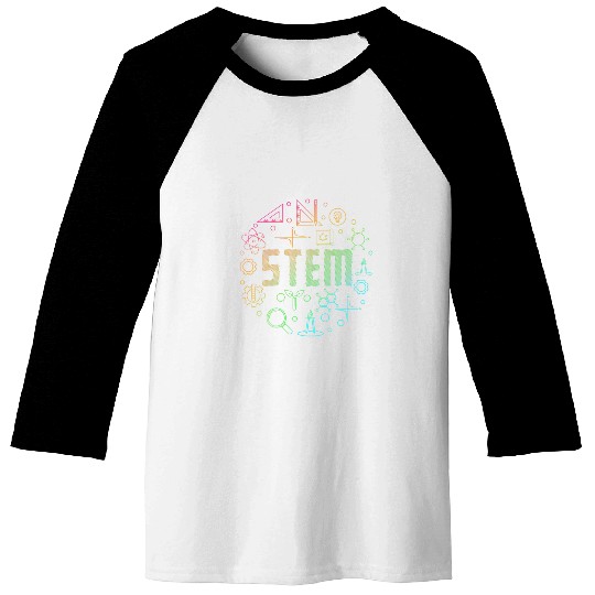 STEM Science Technology Engineering Math Teacher Gift 2 Baseball Tees