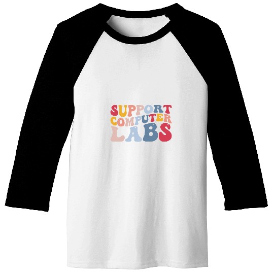 Support Computer Labs Developer Programmer Baseball Tees