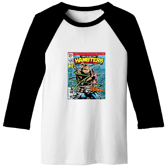 Reading Book Comic Book Cover Page Magazine Figure Hamster Reader Baseball Tees