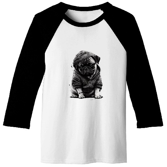 Pug Lover Art Pugs Dog Baseball Tees