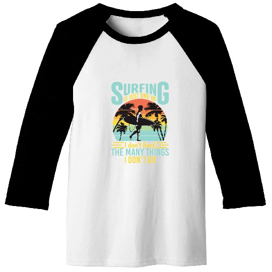 Surf Life vintages Retro Sunset 58 Baseball Tees