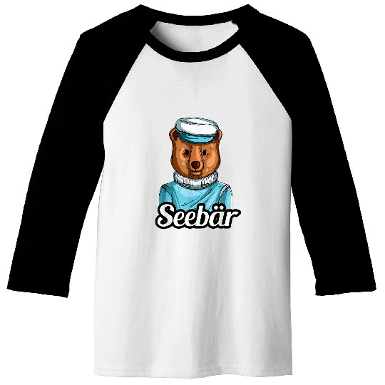 North Germany North German Sailor Captain Sea Bear Baseball Tees