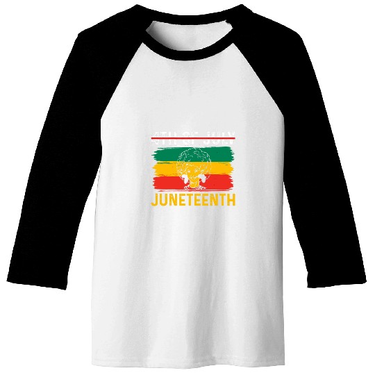 African American Juneteenth Is My Independence Day Baseball Tees