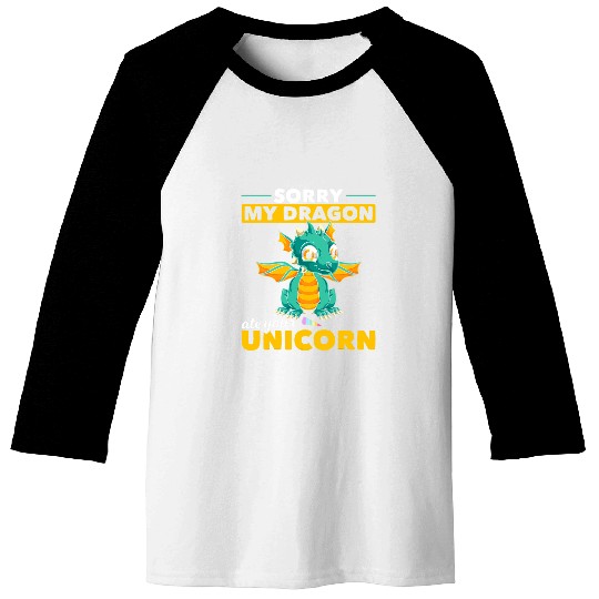 Mythical Creature Cute Fantasy Animal Funny Dragon Baseball Tees