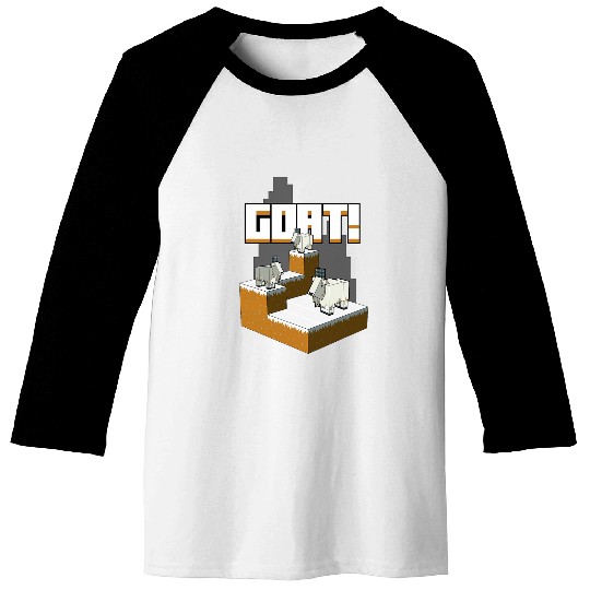 Goats Lover Minecraft Goats Mountaintop Baseball Tees