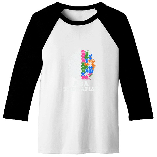 ABA Therapist Applied Behavior Analysis Neurodiversity 1 Baseball Tees