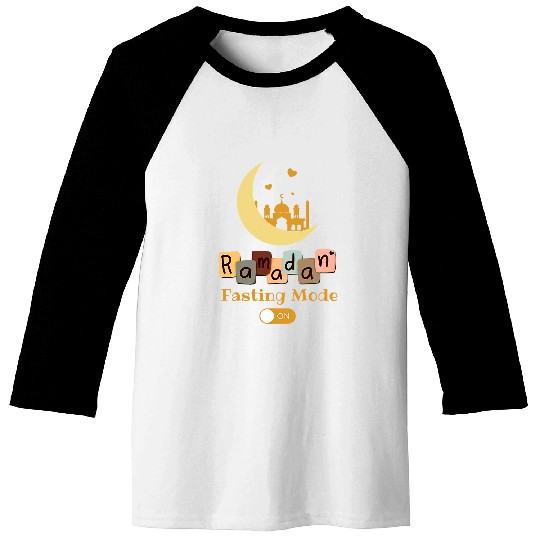 Funny Fasting Mode Ramadan On Cool Islamic Fasting For Kids 21 Baseball Tees