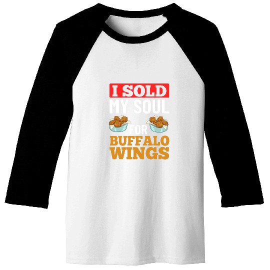 Buffalo Wings Fried Chicken Hot Wing Sauce 224 Baseball Tees