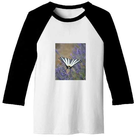 Stunning Swallowtail On Lavender Spike Photograph Baseball Tees