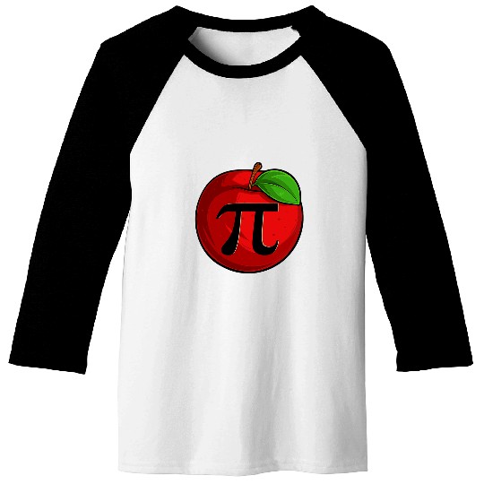 Funny Math Apple Pi Day 2Mathematics Pun Baseball Tees