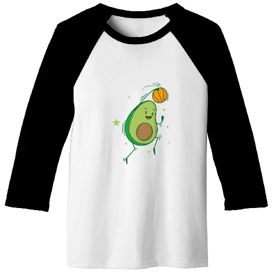 Funny Basketball Avocado playing Baseball Tees